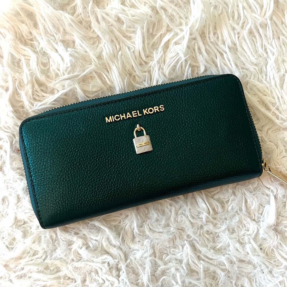 Michael Kors Green Emerald Wallet